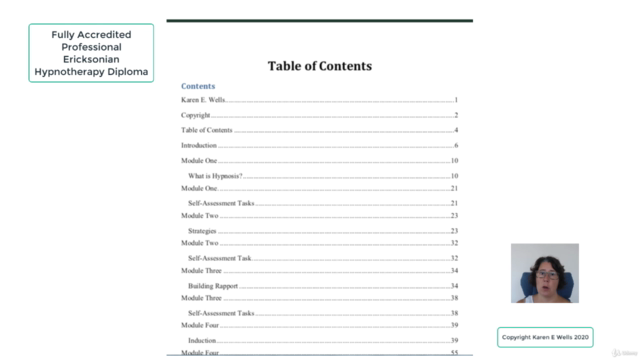 Accredited Professional Ericksonian Hypnotherapy Diploma – Screenshot 3