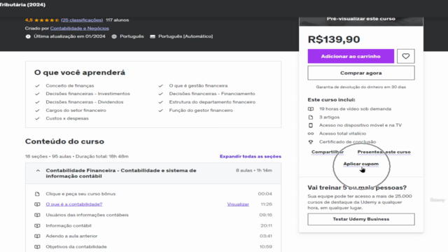 Contabilidade Financeira, Tributária, PIS/COFINS, Compliance – Screenshot 1