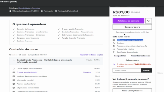 Contabilidade Financeira, Tributária, PIS/COFINS, Compliance – Screenshot 3