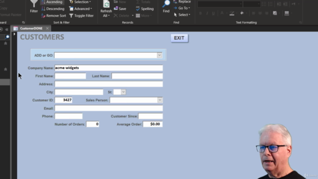 Workshop 8: Access VBA, Design and Advanced Methods – Screenshot 1