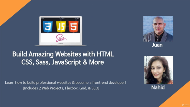 Learn How To Build Amazing Websites w/ HTML, CSS and Sass – Screenshot 1