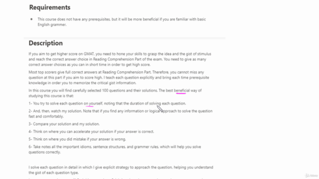 Gmat - Reading Comprehension Practice Questions (100) – Screenshot 2