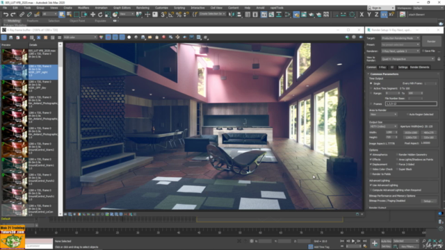 Vray Next Interior MDL Material 3ds max Modulo 14 – Screenshot 2