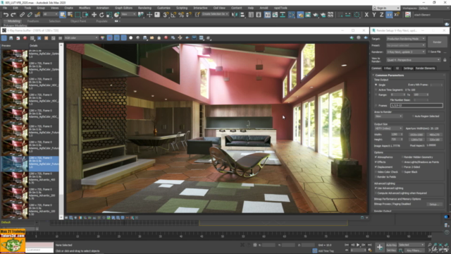 Vray Next Interior MDL Material 3ds max Modulo 14 – Screenshot 3