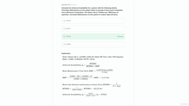 Certified Reliability Engineer (CRE) Practice Test Course – Screenshot 4