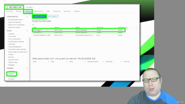 NVIDIA GRID shared GPU and CUDA for VMware vSphere ESXi – Screenshot 1