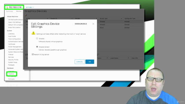 NVIDIA GRID shared GPU and CUDA for VMware vSphere ESXi – Screenshot 2