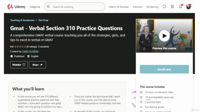 Gmat - Verbal Section 310 Practice Questions – Screenshot 1