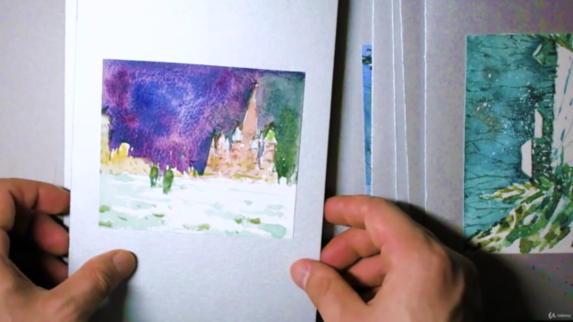 Snow Landscapes: Make 9 Watercolor Greeting Cards - Screenshot_03