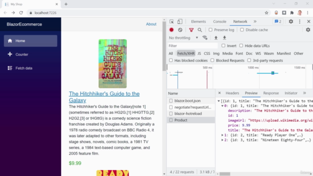 Make an E-Commerce Website with Blazor WebAssembly in .NET 6 – Screenshot 1