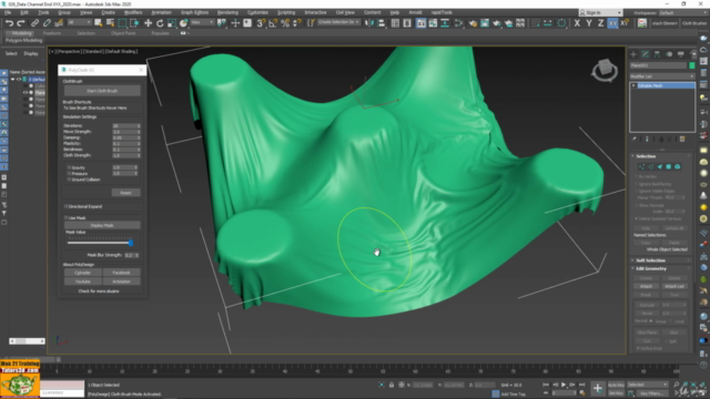3ds max Modellazione in PolyClothV2 – Screenshot 1