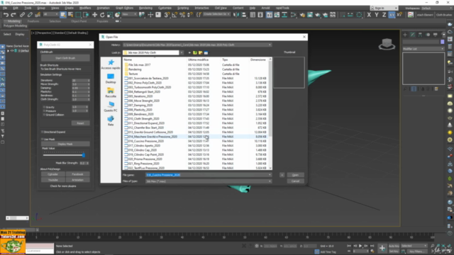 3ds max Modellazione in PolyClothV2 – Screenshot 2