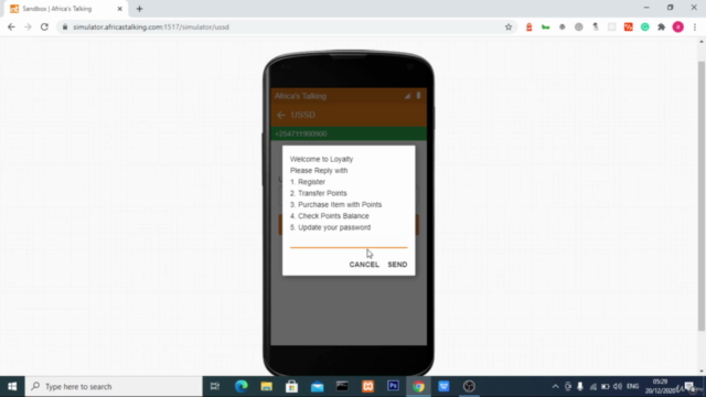 Learn USSD application development using PHP and MySQL – Screenshot 1
