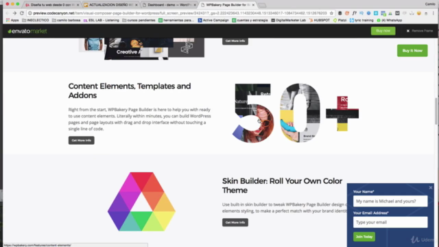 Diseña tu web desde 0 con Wordpress y WP Bakery Page Builder – Screenshot 1