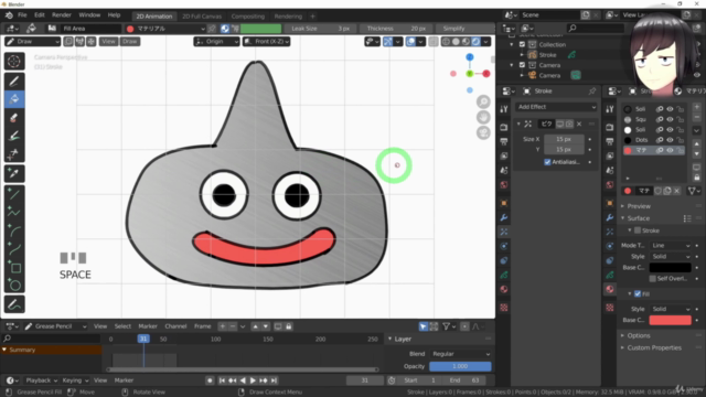 blender grease pencil animation 2.79 tutorial