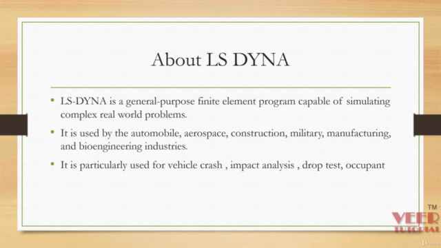 LS DYNA - A Simulation Training with Practical Applications – Screenshot 2