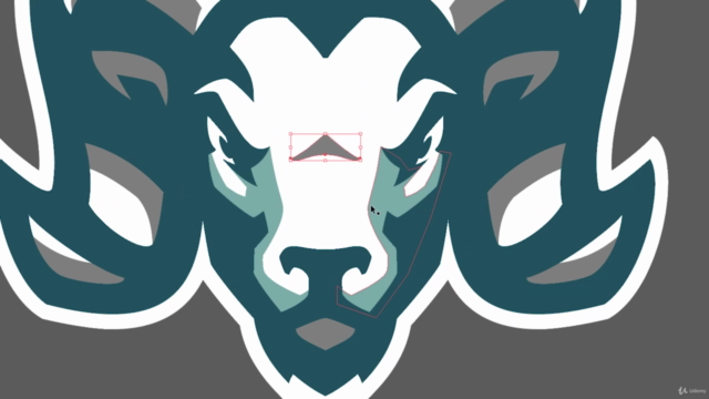 Learn to create a professional Sports and Mascot logo – Screenshot 4