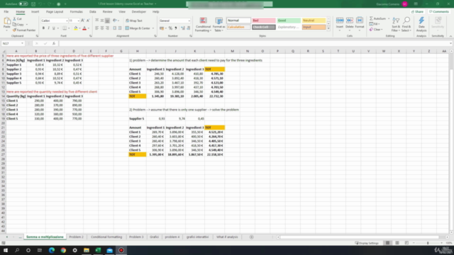 Microsoft Excel per il business – Screenshot 2