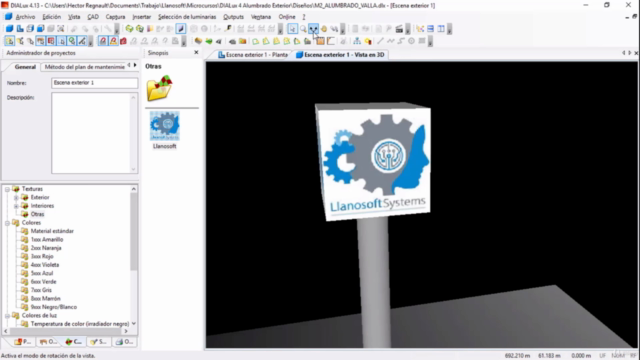DIALux 4 Alumbrado Exterior – Screenshot 2