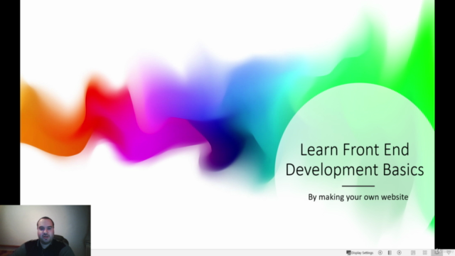 Learn Front End Basics by making a personal website – Screenshot 1