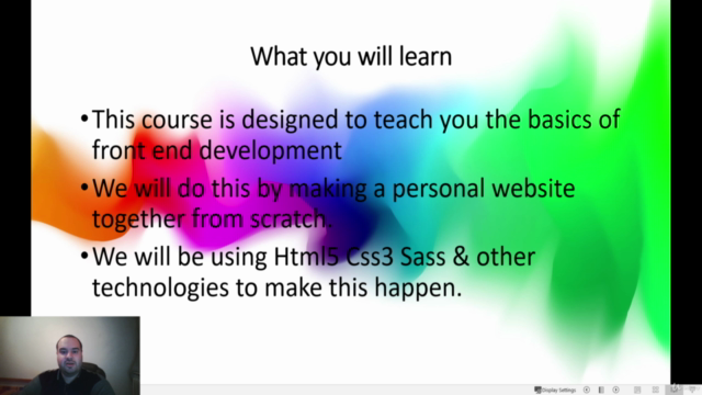 Learn Front End Basics by making a personal website – Screenshot 3