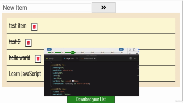 JavaScript Projects JS Dynamic interactive DOM elements - Screenshot_03