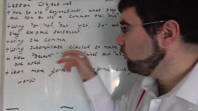 Mastering Conjunctions and Linking Words in English – Screenshot 1