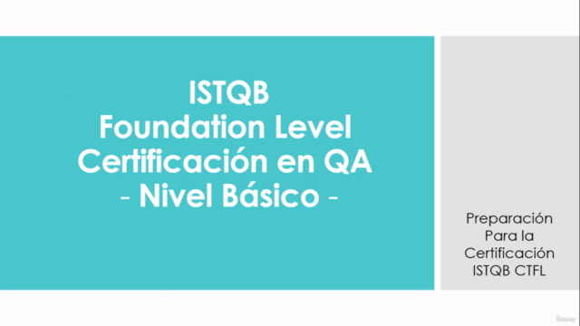 Certificación en Calidad del Software(QA) (ISTQB CTFL) – Screenshot 1