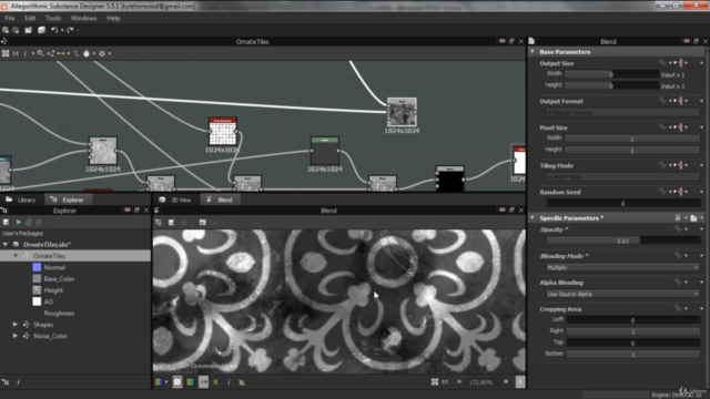 Creating Ornate Tiles Material in Substance Designer – Screenshot 3