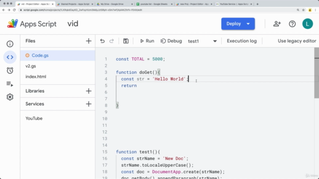 Google Apps Script Guide to the New IDE Google WorkSpace - Screenshot_03