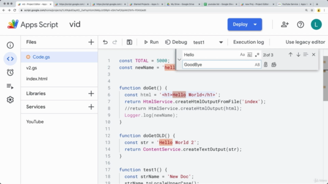 Google Apps Script Guide to the New IDE Google WorkSpace - Screenshot_04