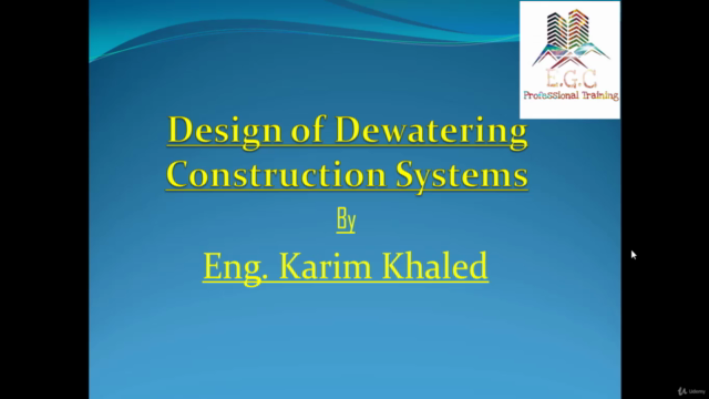 Dewatering Construction Systems - كورس النزح الجوفي – Screenshot 1