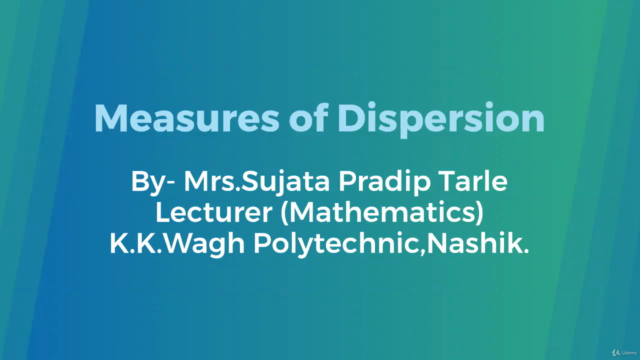 Measures of Dispersion – Screenshot 1