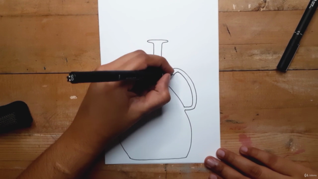 Modern Folk Art : Drawing and Painting Decorative pots! – Screenshot 1