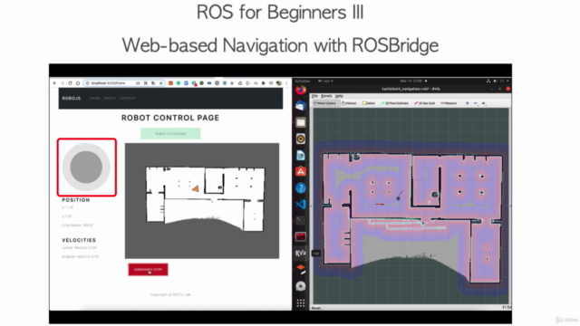 ROS for Beginners III: Web-based Navigation with ROSBridge – Screenshot 1