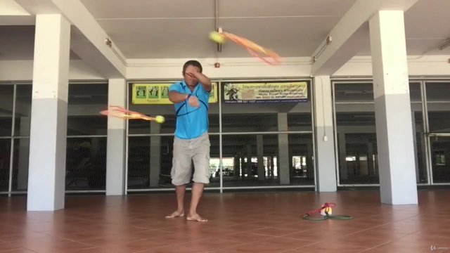 Double poi ,rope poi spinning from krabikrabong basics – Screenshot 1