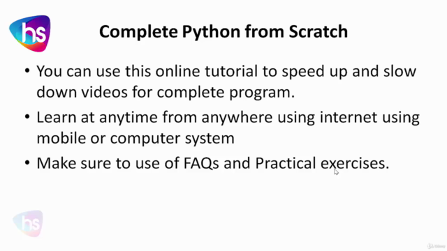 Learn Python from Scratch : Python Programming – Screenshot 1