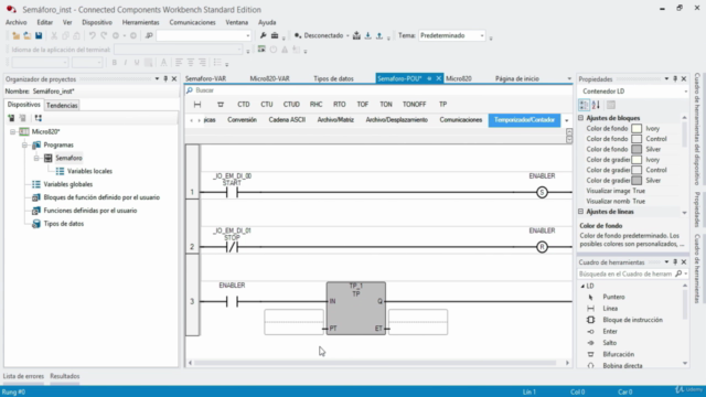 Programación de PLC Allen Bradley Micro800 en CCW – Screenshot 2