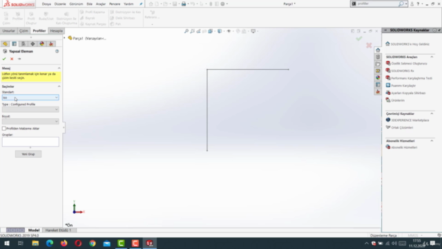 SolidWorks Profiller ile Modelleme Eğitimi – Screenshot 2