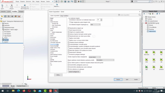 SolidWorks Profiller ile Modelleme Eğitimi – Screenshot 3