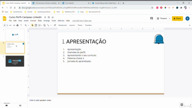 Perfil Campeão no LinkedIn – Screenshot 1