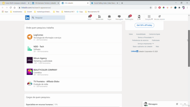 Perfil Campeão no LinkedIn – Screenshot 3
