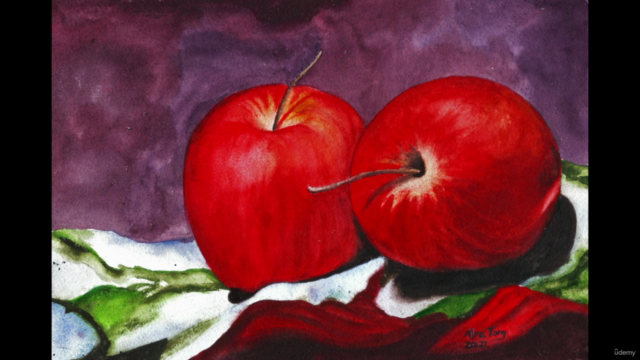 Master course in watercolor painting – Screenshot 1