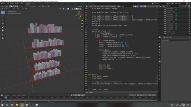 Procedural modeling in Blender with Python – Screenshot 4