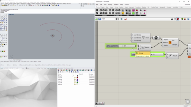 Grasshopper & Rhino Architectural Structure Curve Attractor – Screenshot 1