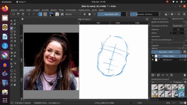 Ilustração com Krita – Screenshot 1