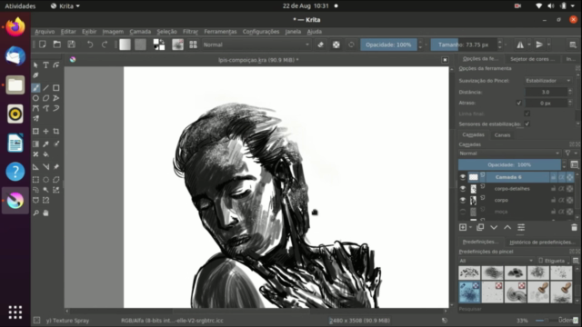 Ilustração com Krita – Screenshot 4