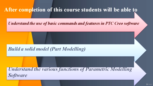 A Course on Part Modelling in PTC Creo Software – Screenshot 3