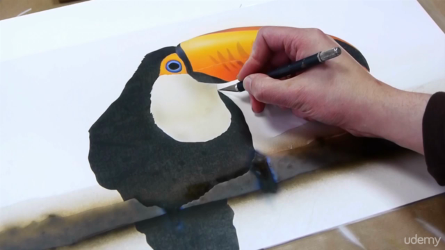 Mit Airbrush Wildlife Tiermotive photorealistisch malen – Screenshot 4