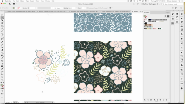 Image Trace to Finished Pattern in Adobe Illustrator - Screenshot_01
